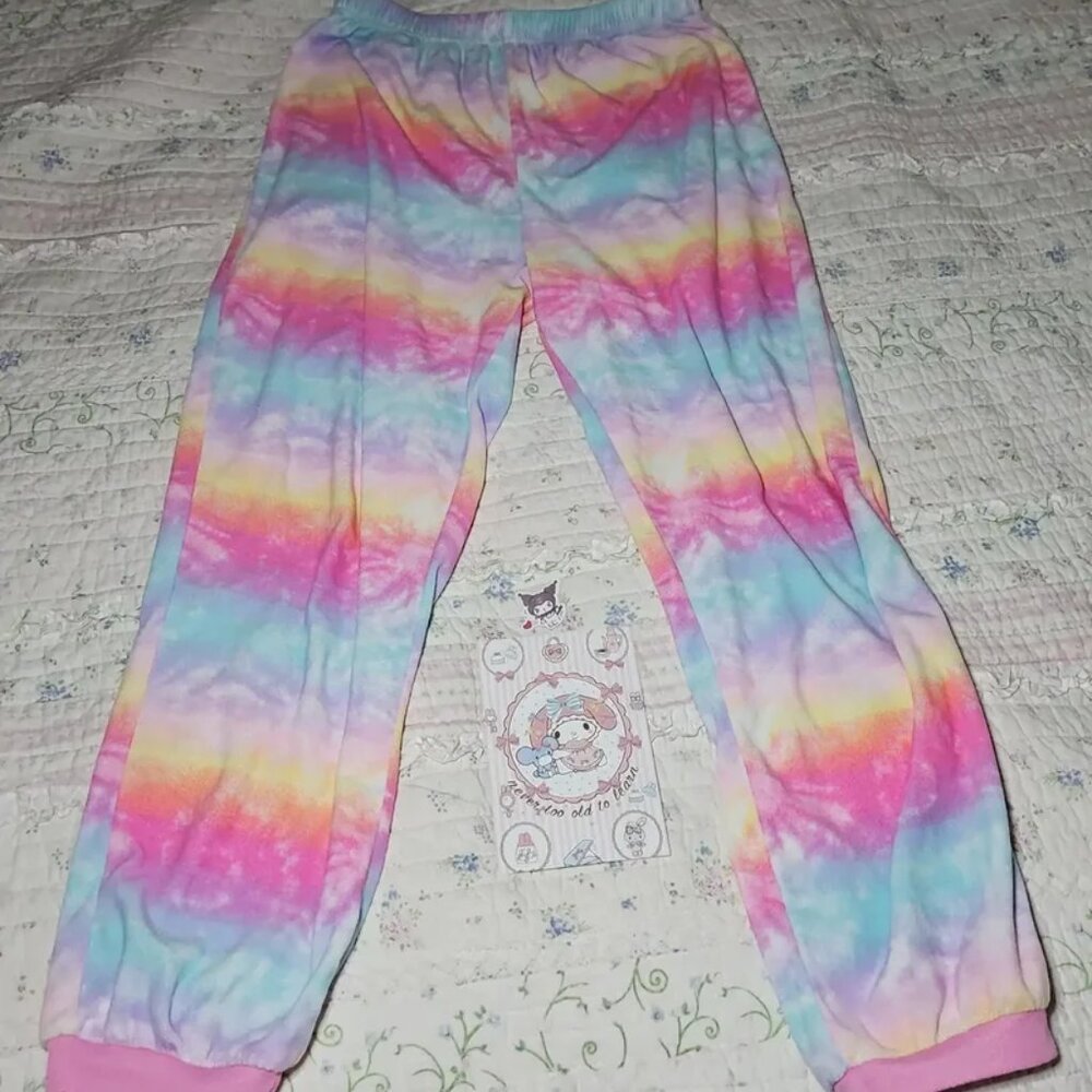 womens like new soft rainbow pajama pants